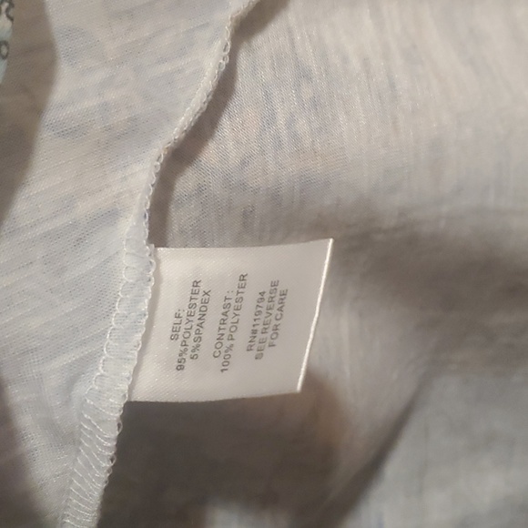 NWOT Unity World Wear Blue Green Short Sleeve Tunic 2X - Picture 3 of 6